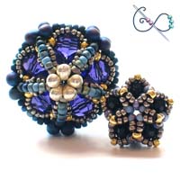 Ionic Polyhedra Beaded Bead