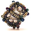 Ionic Polyhedra beaded beads